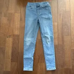 GU スキニーパンツ ライトブルー 130cm~