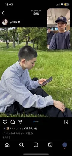 Ralph Lauren チェックシャツ　長袖　ブルー