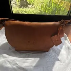 fes フェス　ブラウンレザーショルダーバッグ