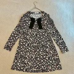 ギャラリービスコンティ ワンピース　花柄胸元リボン♡ サイズ2 【b37】