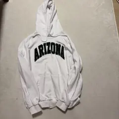ARIZONA カレッジロゴ パーカー ホワイト
