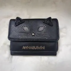 ANNA SUI アナスイ ムーンスター 星 月 長財布 黒 レザー - メルカリ
