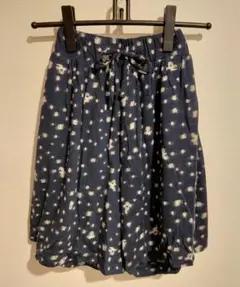 TSUMORI CHISATO ネイビー 花柄 フレアスカートのサムネイル