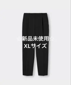 GU♡ストレッチテーパードパンツ ブラック XLサイズ♡