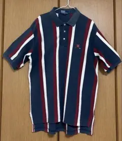 ポロシャツ ストライプ XL ポロバイラルフローレン ビッグシルエット 古着