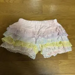 フリル付きカラフルショートパンツ　110 女の子　エニィファム　プティマイン