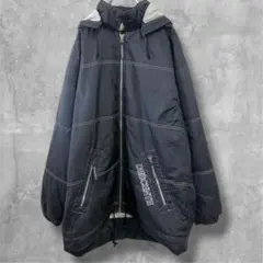 90s DESCENTE デサント ロングジャケット 黒　コート　ヴィンテージ