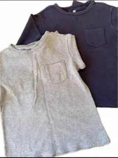 グレー＆ネイビー 長袖　2枚セット