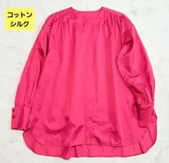 美品△定価2.3万 トゥモローランド コットンシルク フレアスリーブ