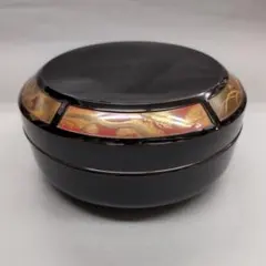 平安　象彦　西村彦兵衛　五清蒔絵　車軸形喰籠　茶道具