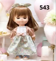 ＊543 切替花柄ワンピース　ソランちゃん・メルちゃん服＊