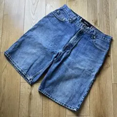90s　USA製　リーバイス　シルバータブ　デニム　ショーツ　ルーズ　ワイド