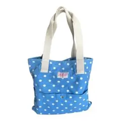 Cath Kidston キャスキッドソン トートバッグ 水玉 ブルー A4