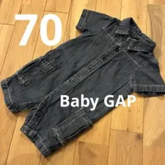 Baby GAP ロンパース カバーオール デニム風 70cm