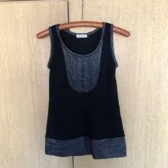 CLEF DE SOL 黒 タンクトップのサムネイル