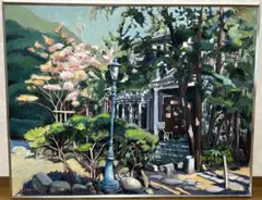 真作油彩画 肉筆画 風景画 【戸隠の秋 橋と渓流】F50号 送料込 - メルカリ