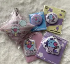 BTS　ＢＴ21　缶バッジ＆キーホルダーセット