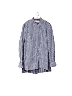 UNIQLO ジルサンダーコラボ青と白のストライプ Mサイズ 長袖シャツ