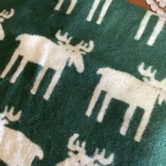 クリッパン　ブランケット　トナカイ　グリーン　緑