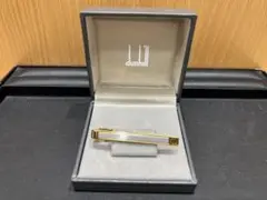 Dunhill ダンヒル ネクタイピン タイバー ゴールド×白蝶貝風 ケース付き