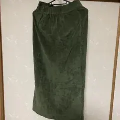 試着のみ　タグ付きオリーブグリーン コーデュロイ タイトスカート