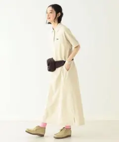 LACOSTE × BEAMS BOY / 別注 ピケ ドレス