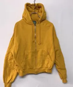 Poêlon レトロ 古着 短丈 ドロップショルダー ジップアップパーカー