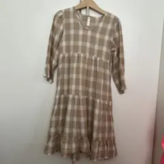 Rylee＋Cru チェック柄ワンピース 4-5Y 100110