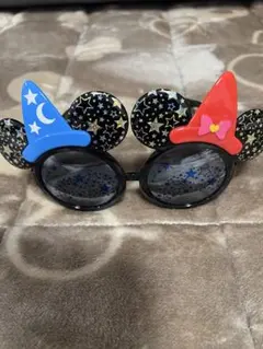 ミッキー型星柄サングラス 魔法使い帽子付き