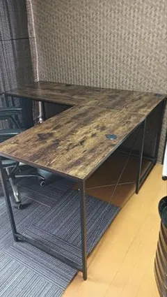 L字型 又は分岐型 パソコンデスク 木目調 値段相談可。