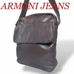 ARMANI JEANS アルマーニジーンズ ショルダーバッグ レザー　濃茶のサムネイル