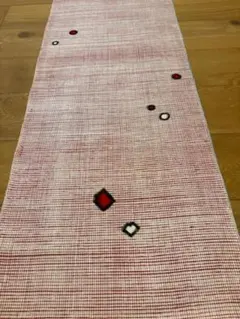 ★和布★古布　昭和初期　銘仙の着物　ハギレ　167㎝【q1222540844】