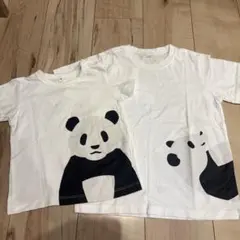 無印良品 パンダTシャツ 120cm・90cm 2枚セットのサムネイル