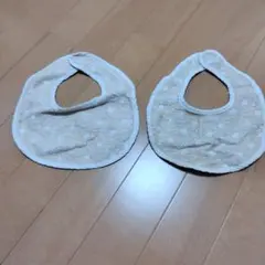 水玉模様スタイ2枚セット