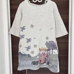 絵本　11ぴきのねこ　七分袖　トレーナーワンピース　グラニフ　レディース　フリー