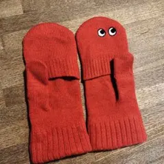 ユニクロ　アニヤハインドマーチ　手袋　Ｌ【レッド】