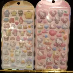 正規品　新品　コットンパフィーシール　サンリオ　キティ　はぴだんぶい