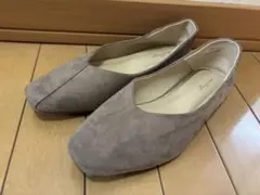 スエード調フラットシューズ 24.5cm