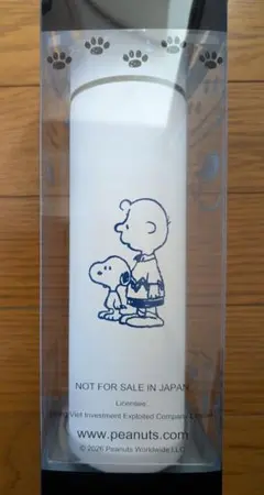 【新品未使用】2026年度製 スヌーピー 温度センサー付きステンレスボトル