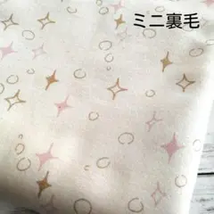 maple_and_a fabric　ミニ裏毛ニット　シャイニーバブル（ピンク）