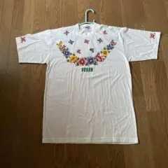 FEILER 花柄刺繍 Tシャツ Lサイズのサムネイル