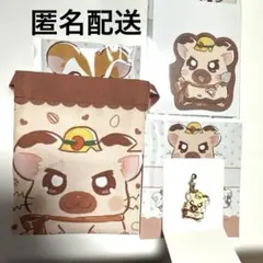 とっとこハム太郎　ダイソー　プチ巾着　ステッカー　メタルチャーム　タイショーくん