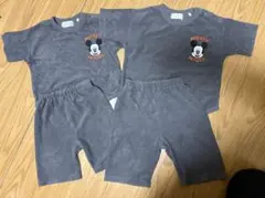 パイル地　ミッキーマウス パジャマ 上下セット