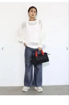 SALE✩*スコットクラブ系列PECHINCHAR 2WAYカラーハンドルバッグのサムネイル