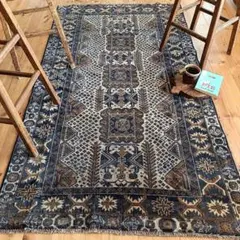 【ロングサイズ！】L195 トライバルラグ ヴィンテージラグ アフガンラグ