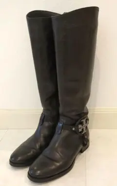 トリーバーチ♡ブラックロングブーツ サイドファスナー付き