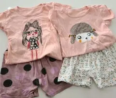 女児 パジャマ セットアップ 部屋着 花柄 ピンク