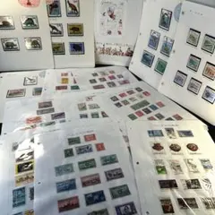 P*ん様 外国切手　紙に貼り付き切手あり　いろいろおまとめ