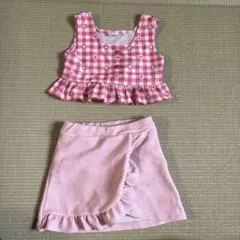 キッズ セパレート水着 ピンク 95cm