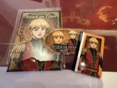 アルミン 進撃の巨人 カラ鉄 鳳凰 缶バッジ ポストカード 特典ノベルティ